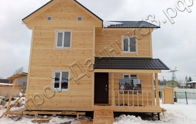 1 Каркасно-щитовой дом  Д-112, 8х6м, 82 М², Московская область, город Солнечногорск. (9)